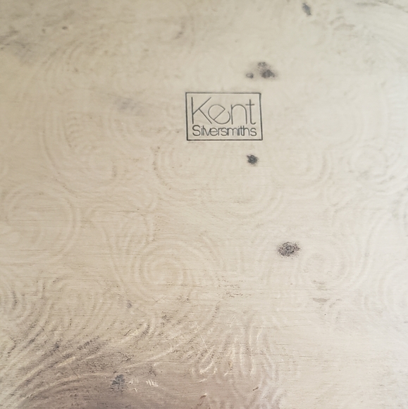 Vintage Kent silversmiths oval serving tray - Picture 4 of 16